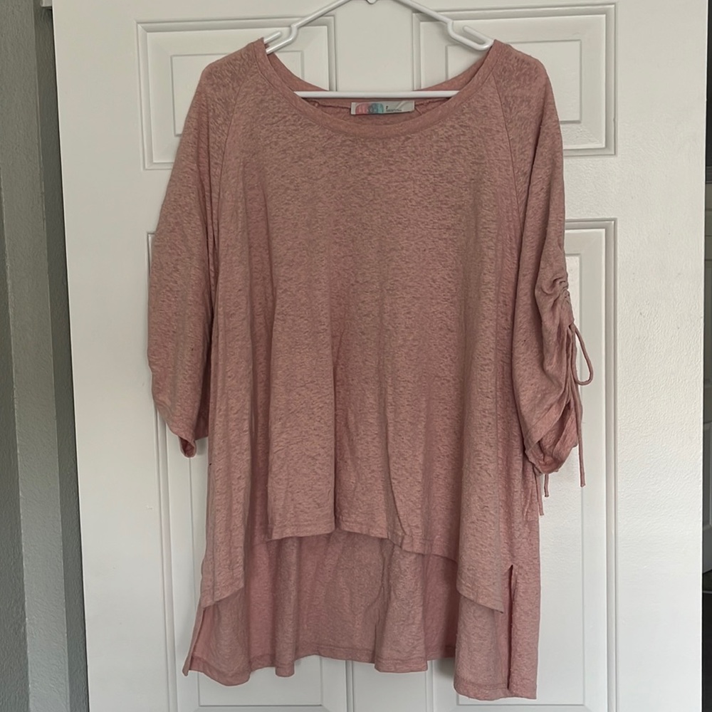 Free People beach women’s oversized sweater, pink, size S